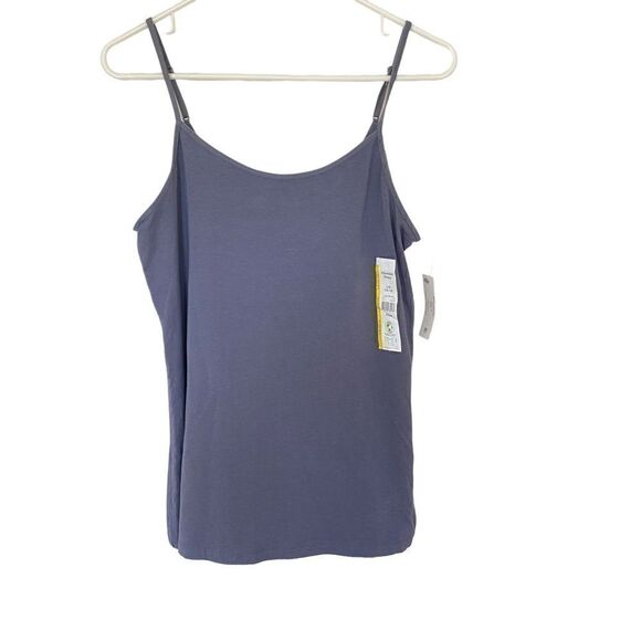 Time and Tru NEW adjustable strap tank Large bluish gray - Picture 1 of 5